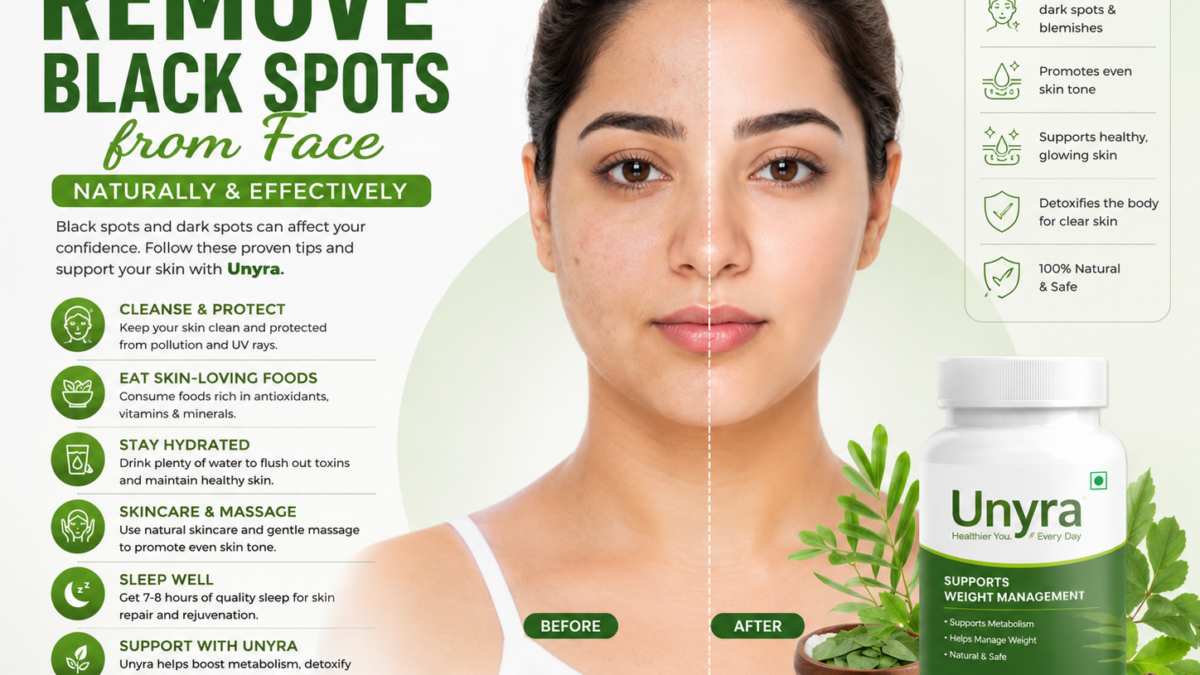How to remove black spots from face